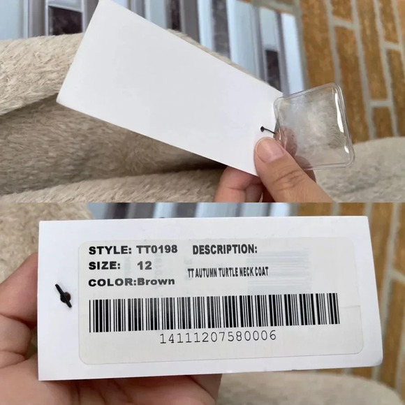 Trina Turk alpaca /wool autumn turtleneck coat size 12 - Picture 16 of 17